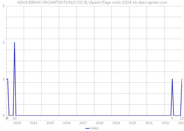 NOUS ESPAIS ORGANITZATS RUCCIO SL (Spain) Page visits 2024 