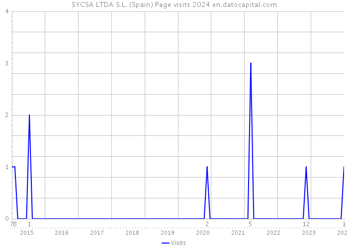 SYCSA LTDA S.L. (Spain) Page visits 2024 