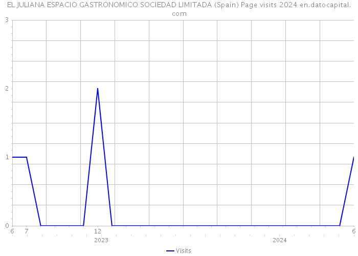 EL JULIANA ESPACIO GASTRONOMICO SOCIEDAD LIMITADA (Spain) Page visits 2024 