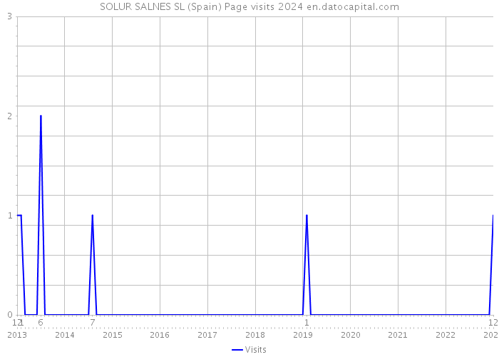 SOLUR SALNES SL (Spain) Page visits 2024 