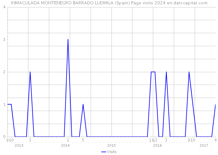 INMACULADA MONTENEGRO BARRADO LUDMILA (Spain) Page visits 2024 