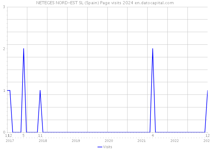 NETEGES NORD-EST SL (Spain) Page visits 2024 