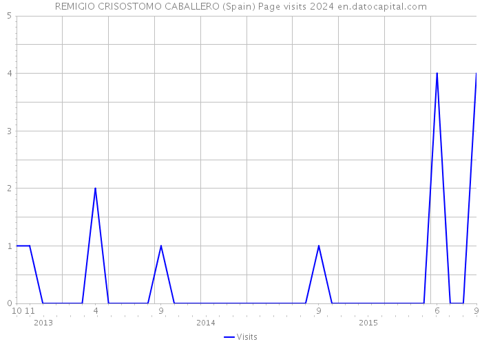 REMIGIO CRISOSTOMO CABALLERO (Spain) Page visits 2024 