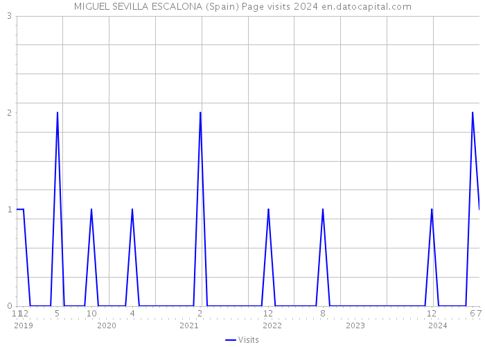 MIGUEL SEVILLA ESCALONA (Spain) Page visits 2024 