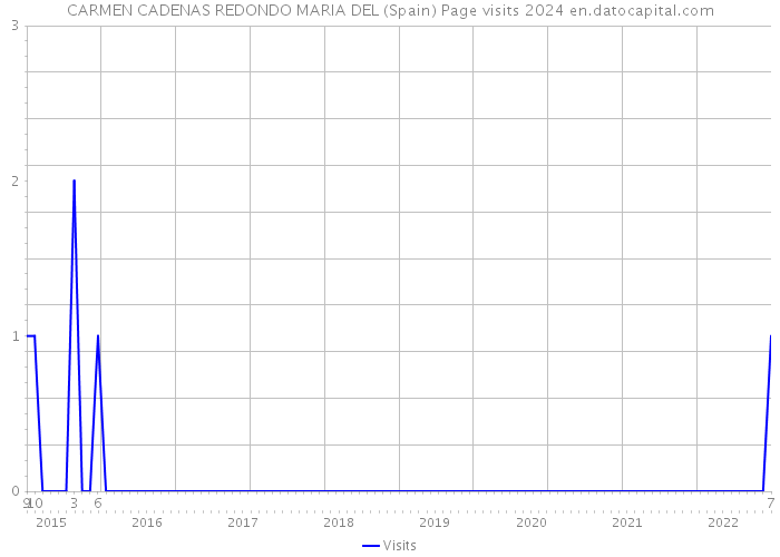 CARMEN CADENAS REDONDO MARIA DEL (Spain) Page visits 2024 