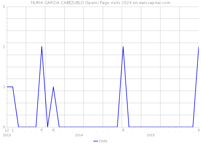 NURIA GARCIA CABEZUELO (Spain) Page visits 2024 