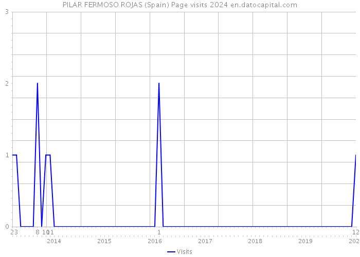 PILAR FERMOSO ROJAS (Spain) Page visits 2024 