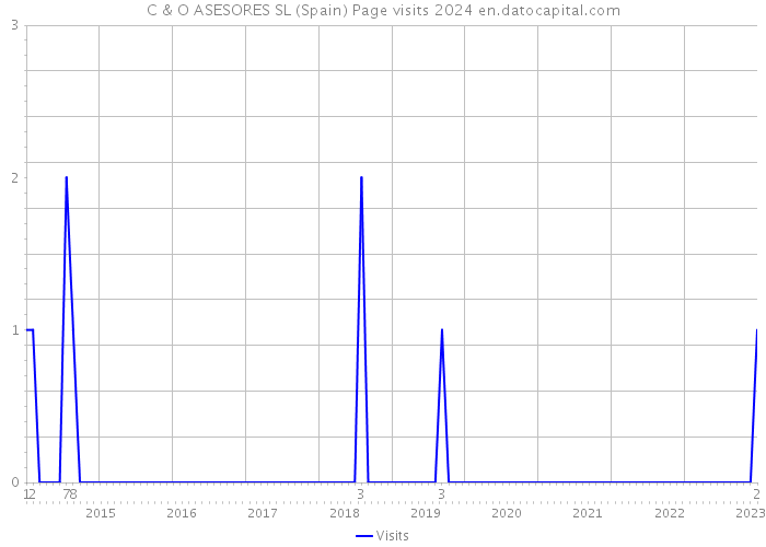 C & O ASESORES SL (Spain) Page visits 2024 