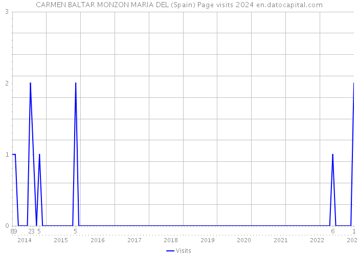 CARMEN BALTAR MONZON MARIA DEL (Spain) Page visits 2024 