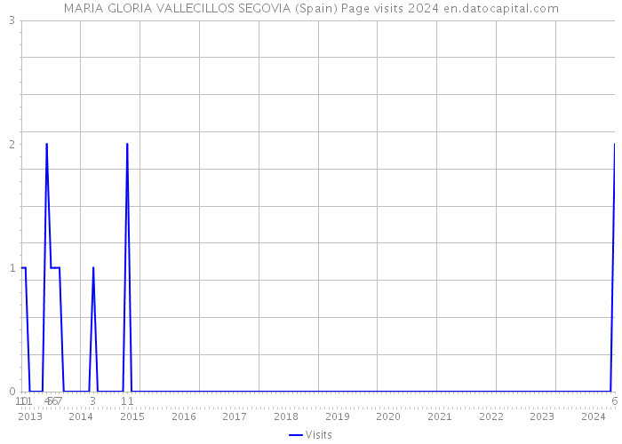 MARIA GLORIA VALLECILLOS SEGOVIA (Spain) Page visits 2024 