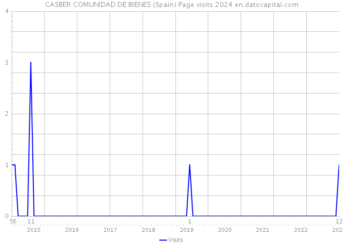CASBER COMUNIDAD DE BIENES (Spain) Page visits 2024 