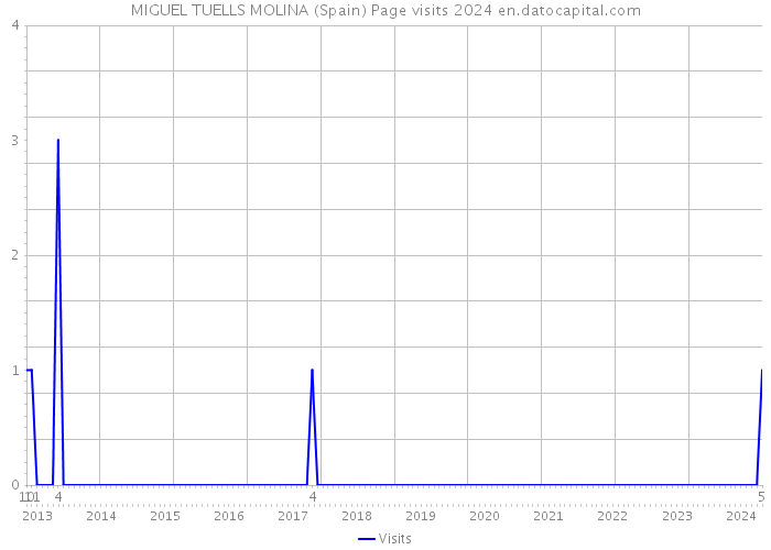 MIGUEL TUELLS MOLINA (Spain) Page visits 2024 