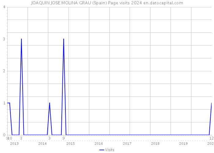 JOAQUIN JOSE MOLINA GRAU (Spain) Page visits 2024 