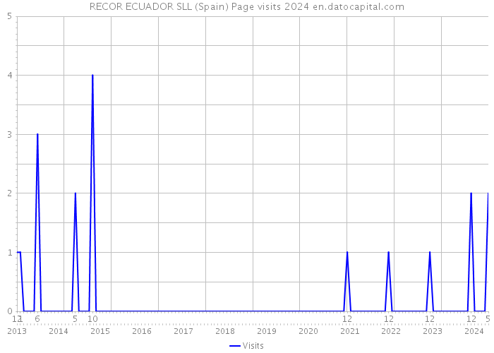 RECOR ECUADOR SLL (Spain) Page visits 2024 
