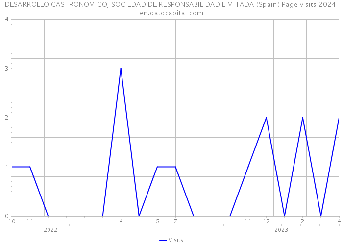 DESARROLLO GASTRONOMICO, SOCIEDAD DE RESPONSABILIDAD LIMITADA (Spain) Page visits 2024 
