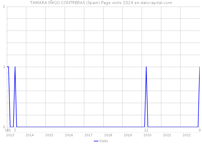 TAMARA IÑIGO CONTRERAS (Spain) Page visits 2024 