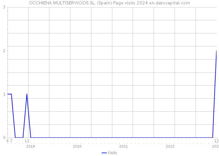 OCCHIENA MULTISERVICIOS SL. (Spain) Page visits 2024 