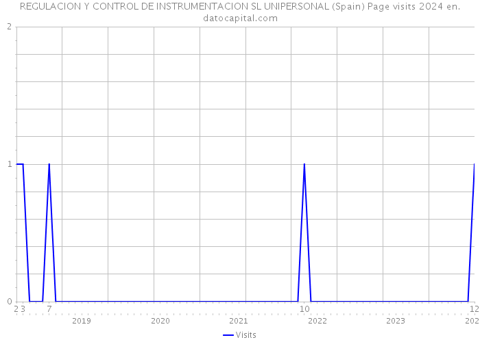 REGULACION Y CONTROL DE INSTRUMENTACION SL UNIPERSONAL (Spain) Page visits 2024 
