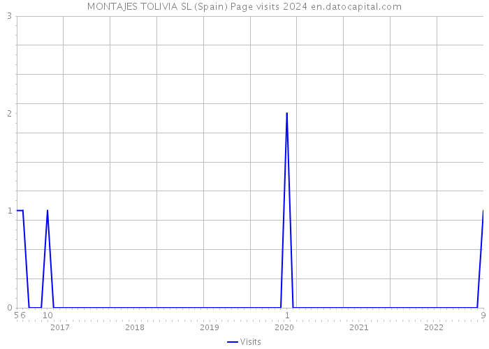 MONTAJES TOLIVIA SL (Spain) Page visits 2024 
