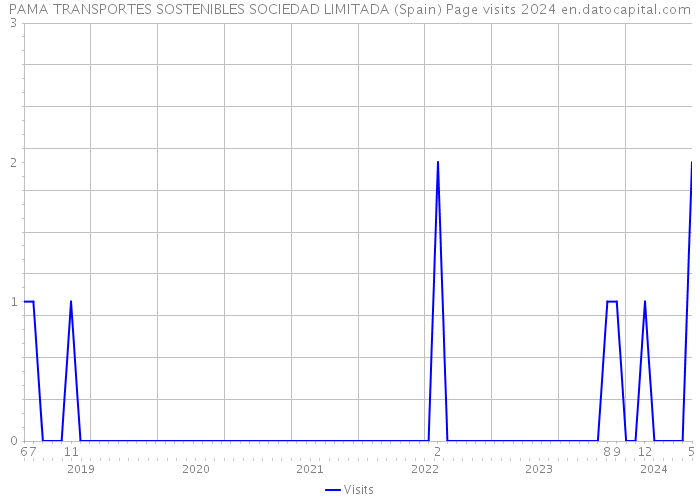 PAMA TRANSPORTES SOSTENIBLES SOCIEDAD LIMITADA (Spain) Page visits 2024 