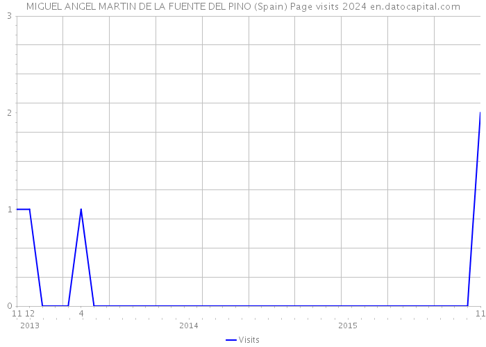 MIGUEL ANGEL MARTIN DE LA FUENTE DEL PINO (Spain) Page visits 2024 