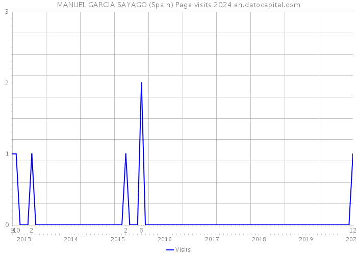 MANUEL GARCIA SAYAGO (Spain) Page visits 2024 