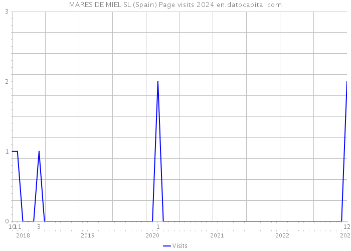 MARES DE MIEL SL (Spain) Page visits 2024 