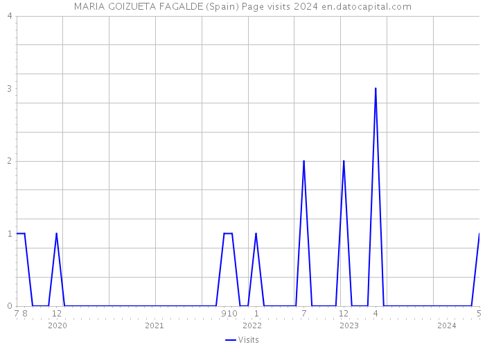 MARIA GOIZUETA FAGALDE (Spain) Page visits 2024 