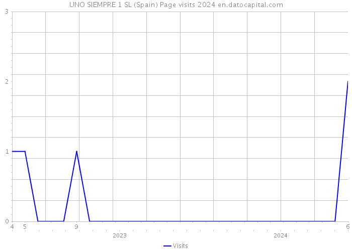 UNO SIEMPRE 1 SL (Spain) Page visits 2024 