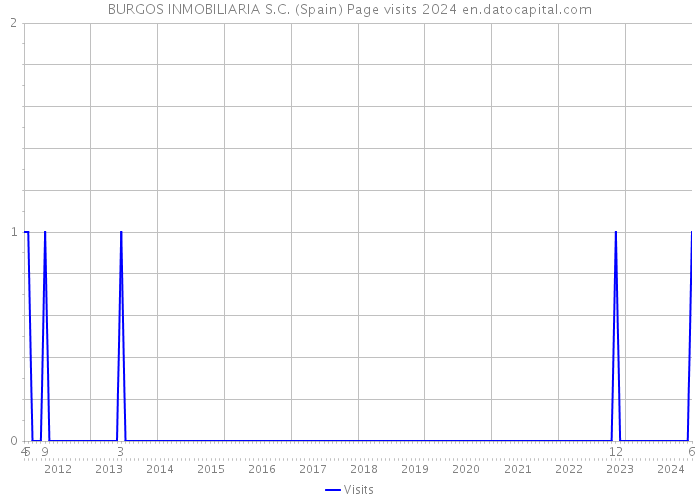 BURGOS INMOBILIARIA S.C. (Spain) Page visits 2024 