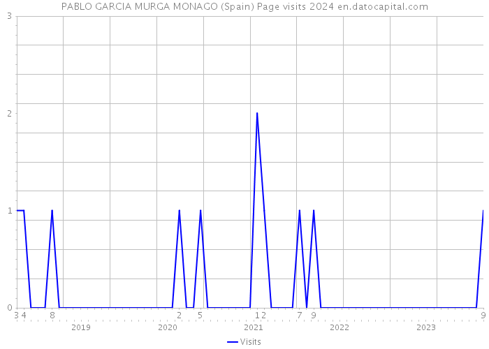 PABLO GARCIA MURGA MONAGO (Spain) Page visits 2024 