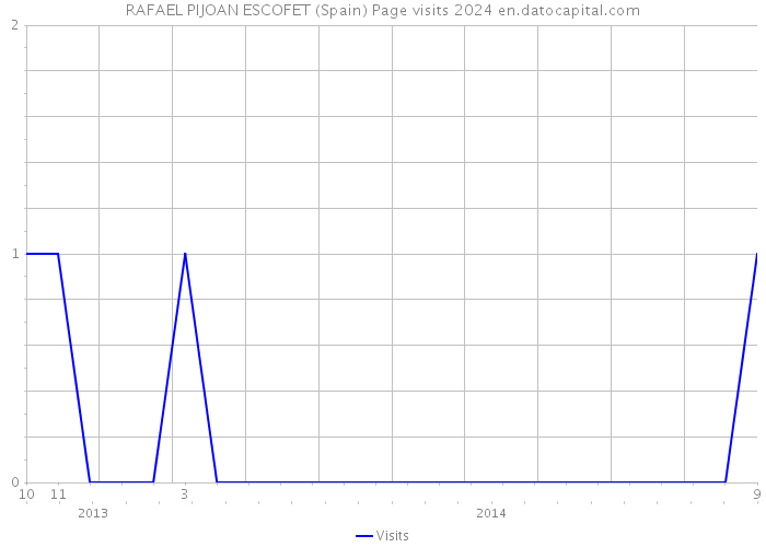 RAFAEL PIJOAN ESCOFET (Spain) Page visits 2024 