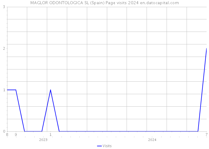 MAGLOR ODONTOLOGICA SL (Spain) Page visits 2024 