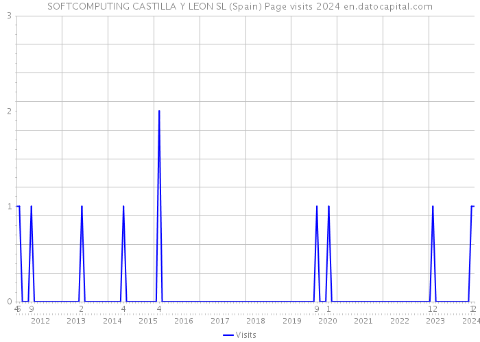 SOFTCOMPUTING CASTILLA Y LEON SL (Spain) Page visits 2024 