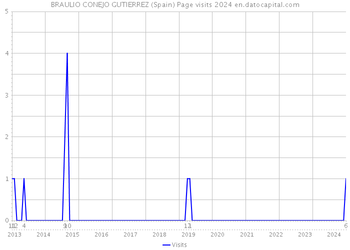 BRAULIO CONEJO GUTIERREZ (Spain) Page visits 2024 