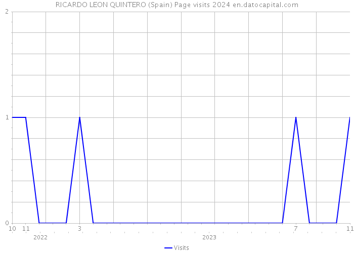 RICARDO LEON QUINTERO (Spain) Page visits 2024 