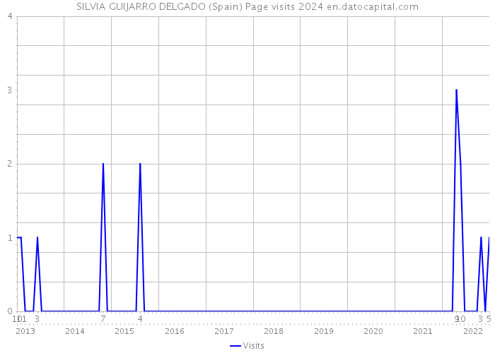 SILVIA GUIJARRO DELGADO (Spain) Page visits 2024 
