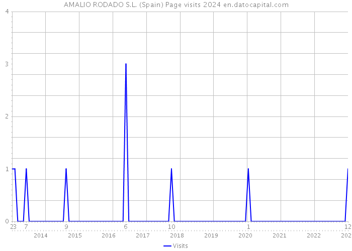 AMALIO RODADO S.L. (Spain) Page visits 2024 
