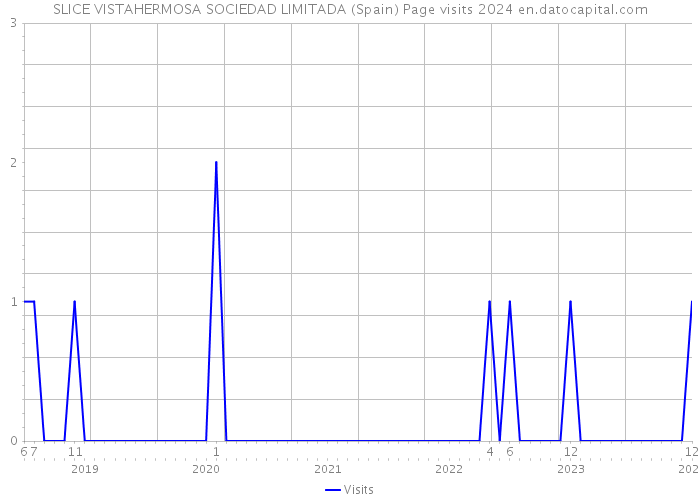 SLICE VISTAHERMOSA SOCIEDAD LIMITADA (Spain) Page visits 2024 