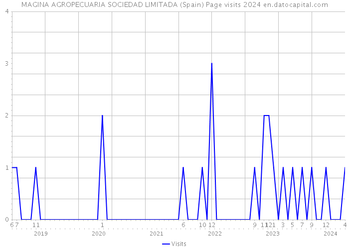 MAGINA AGROPECUARIA SOCIEDAD LIMITADA (Spain) Page visits 2024 