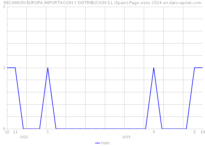 RECAMION EUROPA IMPORTACION Y DISTRIBUCION S.L (Spain) Page visits 2024 