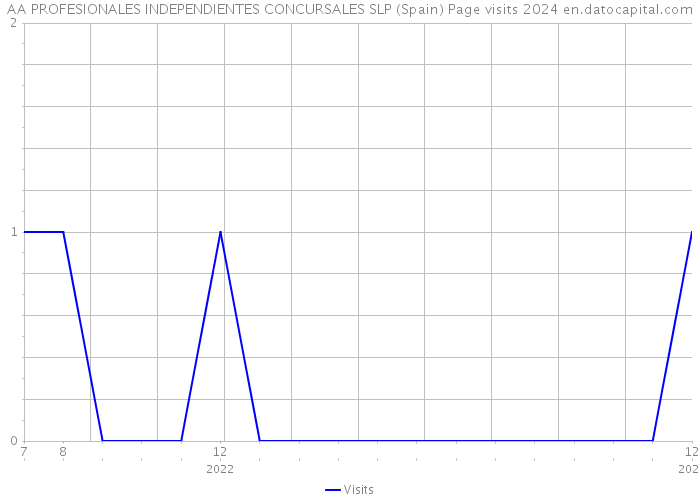 AA PROFESIONALES INDEPENDIENTES CONCURSALES SLP (Spain) Page visits 2024 