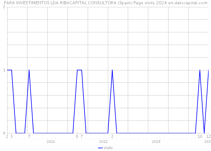 PARA INVESTIMENTOS LDA RIBACAPITAL CONSULTORA (Spain) Page visits 2024 