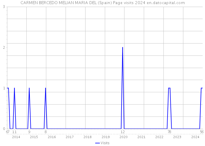 CARMEN BERCEDO MELIAN MARIA DEL (Spain) Page visits 2024 