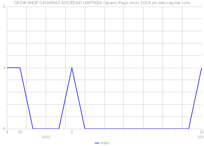 GROW SHOP CANARIAS SOCIEDAD LIMITADA (Spain) Page visits 2024 
