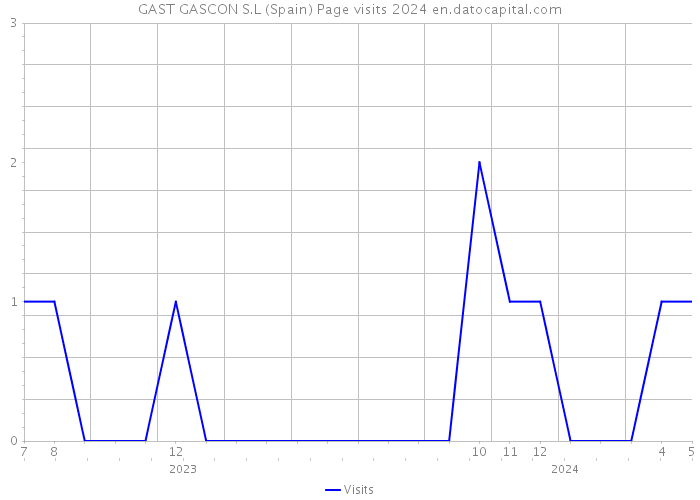 GAST GASCON S.L (Spain) Page visits 2024 