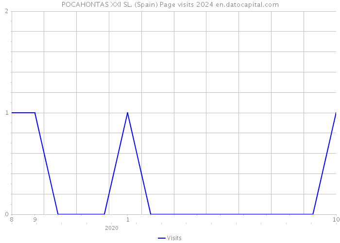 POCAHONTAS XXI SL. (Spain) Page visits 2024 