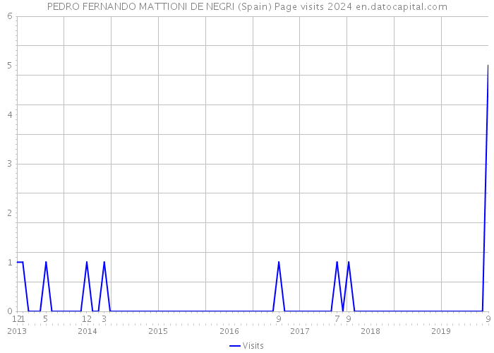 PEDRO FERNANDO MATTIONI DE NEGRI (Spain) Page visits 2024 