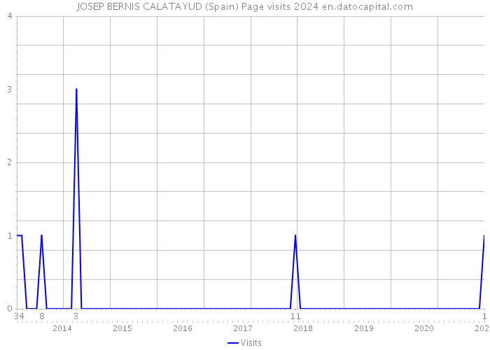 JOSEP BERNIS CALATAYUD (Spain) Page visits 2024 