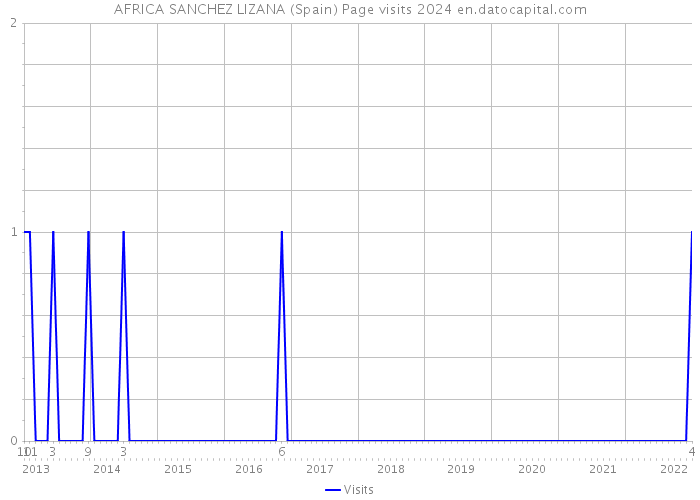 AFRICA SANCHEZ LIZANA (Spain) Page visits 2024 